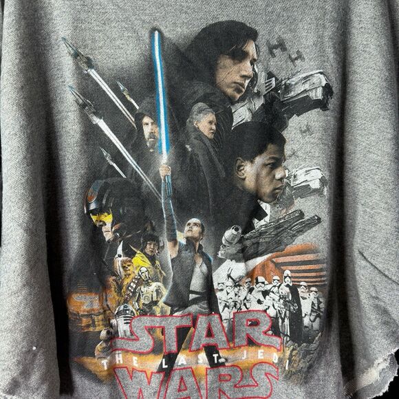 Star Wars: The Last Jedi Disney Parks Poncho Shirt, Size 3XL Plus Size Cape - Picture 2 of 13